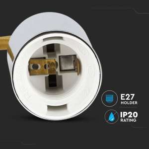 Пендел метален/бежов кабел Ø36mm V-TAC VT-7338 | AVStore