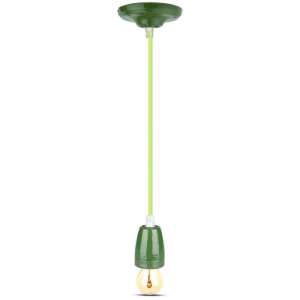 Пендел с порцеланова фасунга Ø47mm V-TAC VT-7998 зелен | AVStore