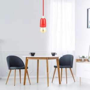 Пендел с порцеланова фасунга Ø47mm V-TAC VT-7998 чврвен | AVStore