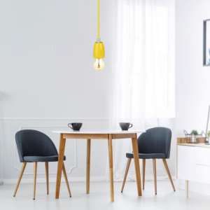 Пендел с порцеланова фасунга Ø47mm V-TAC VT-7998 жълт | AVStore