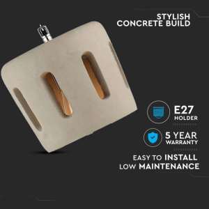 Бетонен пендел Ø180mm V-TAC VT-7202 | AVStore