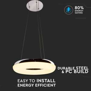 LED пендел висящ Ø400mm 40W 3000K V-TAC VT-40-1 | AVStore