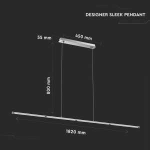 LED пендел висящ 36W 4000K V-TAC VT-7036 бял | AVStore