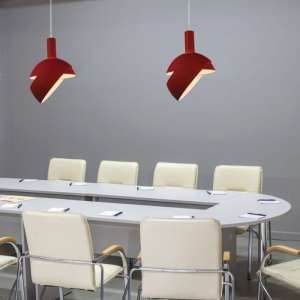 Пендел алуминиев с подвижна част Ø180mm V-TAC VT-7100 червен | AVStore