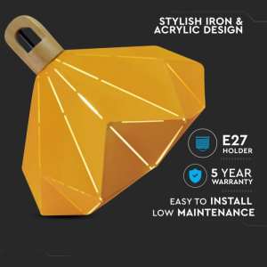 Пендел жълта призма V-TAC VT-7323 | AVStore