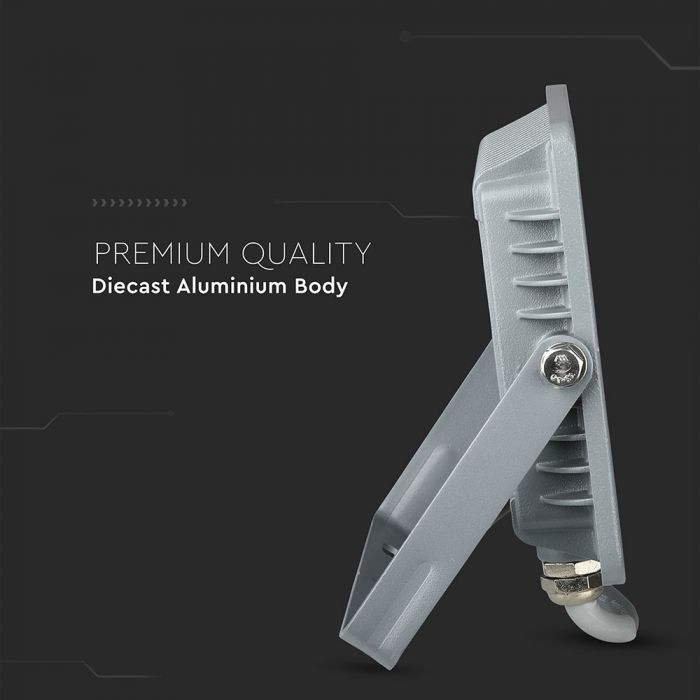 454-i5_1007 LED прожектор 30W 3000K Samsung чип VT-30 V-TAC сив | AVStore