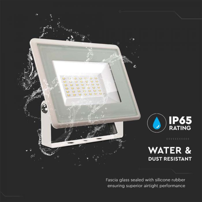 6748-i4 LED прожектор 30W 6500K SMD чип VT-4934 V-TAC бял | AVStore