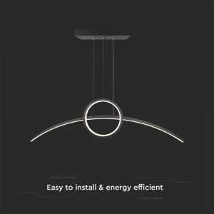 LED пендел висящ 30W 4000K V-TAC VT-7766 черен | AVStore