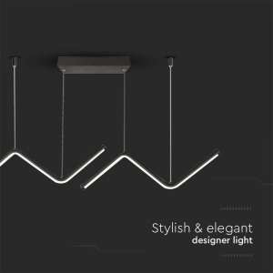 LED пендел висящ 12W 4000K V-TAC VT-7768 черен | AVStore