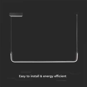 LED пендел висящ 12W 4000K V-TAC VT-7769 черен | AVStore