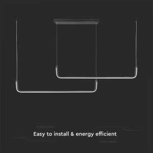 LED пендел висящ 24W 4000K V-TAC VT-7770 черен | AVStore