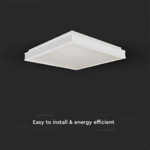 LED плафон квадратен 24W 4000K VT-7782 V-TAC бял | AVStore