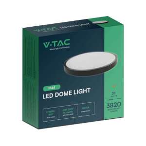 LED плафон кръгъл 36W 4000K VT-8630 V-TAC черен | AVStore