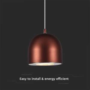 LED пендел с регулируем кабел Ø100mm 8.5W 3000K V-TAC VT-7795 кафяв | AVStore