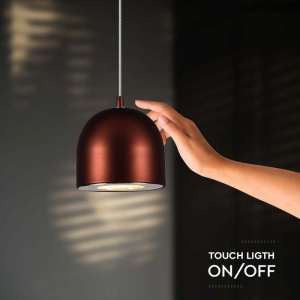 LED пендел с регулируем кабел Ø100mm 8.5W 3000K V-TAC VT-7795 кафяв | AVStore