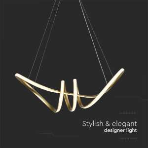 LED пендел висящ 24W 3000K V-TAC VT-7798 златист | AVStore