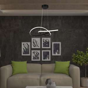 LED пендел висящ 20W 3000K V-TAC VT-7799 черен | AVStore