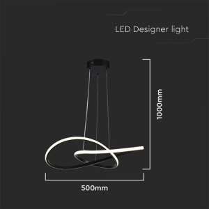 LED пендел висящ 20W 3000K V-TAC VT-7799 черен | AVStore