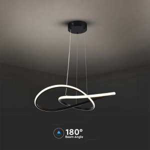 LED пендел висящ 20W 3000K V-TAC VT-7799 черен | AVStore