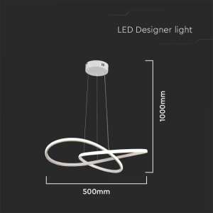LED пендел висящ 20W 3000K V-TAC VT-7799 бял | AVStore