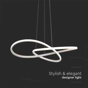 LED пендел висящ 20W 3000K V-TAC VT-7799 бял | AVStore