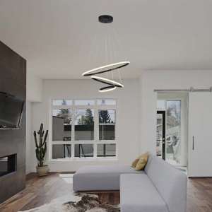 LED пендел висящ 32W 3000K V-TAC VT-7816 черен | AVStore