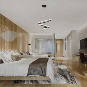 LED пендел висящ 32W 3000K V-TAC VT-7816 черен | AVStore