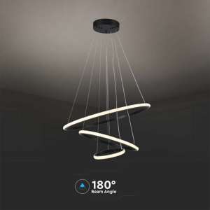 LED пендел висящ 32W 3000K V-TAC VT-7816 черен | AVStore