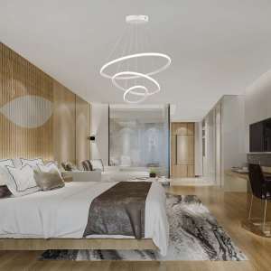 LED пендел висящ 32W 3000K V-TAC VT-7816 бял | AVStore