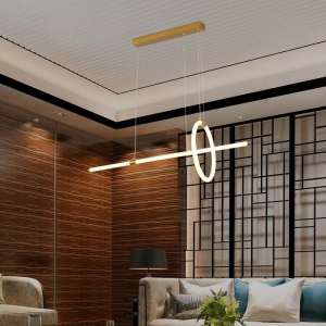 LED пендел висящ 16W 3000K V-TAC VT-7818 златист | AVStore