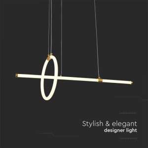 LED пендел висящ 16W 3000K V-TAC VT-7818 златист | AVStore