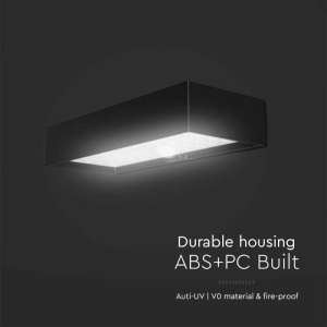 LED соларна стенна лампа 6W 4000K VT-406 V-TAC черна | AVStore