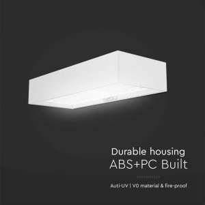 LED соларна стенна лампа 6W 4000K VT-406 V-TAC бяла | AVStore