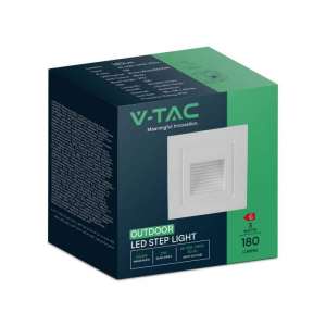 LED лампа за стъпала 3W 3000K VT-1128 V-TAC бяла | AVStore