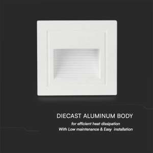 LED лампа за стъпала 5W 3000K VT-1129 V-TAC бяла | AVStore
