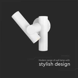 LED двустранна стенна лампа 6W 4000K VT-1186 V-TAC бяла | AVStore