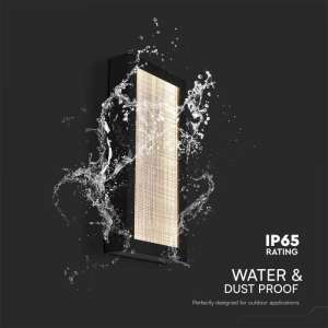 LED стенна лампа 20W 3000K VT-1188 V-TAC черна | AVStore