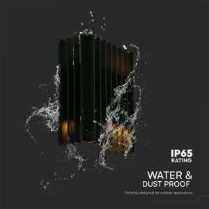 LED стенна лампа 2x6W 4000K VT-1189 V-TAC черна | AVStore