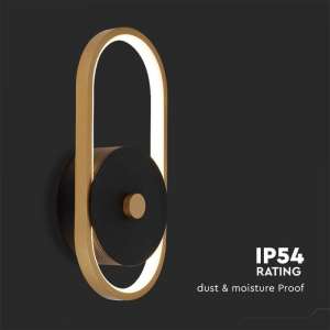 LED стенна лампа 15W 4000K VT-1191 V-TAC златиста | AVStore