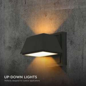 LED стенна лампа 15W 3000K VT-1192 V-TAC черна | AVStore