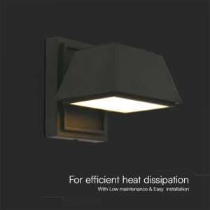 LED стенна лампа 15W 3000K VT-1192 V-TAC черна | AVStore