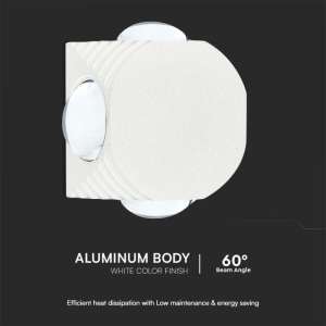 LED COB стенна лампа 4W 4000K VT-2544 V-TAC бяла | AVStore