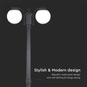 Осветително тяло (2xE27) VT-1232 V-TAC черно 2 метра | AVStore