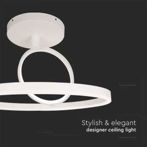 LED плафон кръгъл 37W 4000K VT-7907 V-TAC бял | AVStore