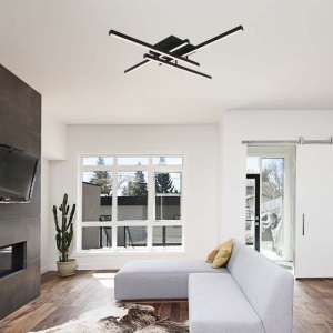 LED плафон 38W 3000K VT-7915 V-TAC черен | AVStore