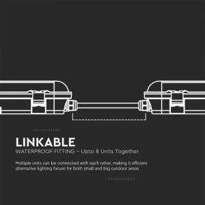 Линейно осветително тяло LED 48W 6500K 150см V-TAC VT-15048 | AVStore