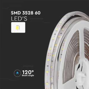 LED лента 5W/M 6500K IP65 12V VT-3528 V-TAC | AVStore