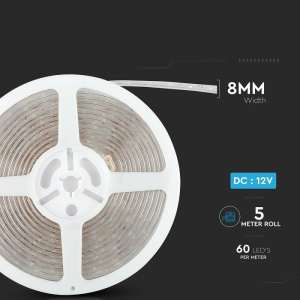 LED лента 5W/M 6500K IP65 12V VT-3528 V-TAC | AVStore