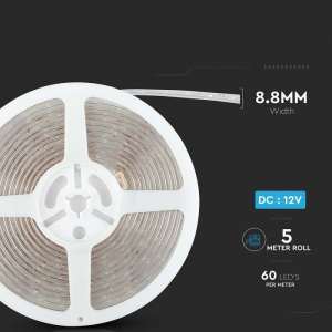 LED лента червена 5W/M IP65 12V VT-3528 V-TAC | AVStore