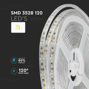 LED лента 8W/M 4000K IP65 12V VT-3528-120 V-TAC ролка 5 метра | AVStore